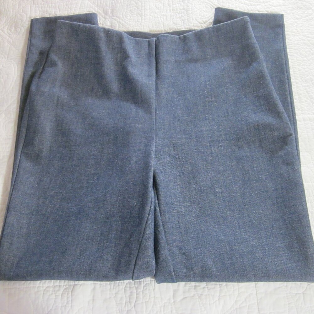 Classic Straight-Leg Women's Pants in Slate Blue